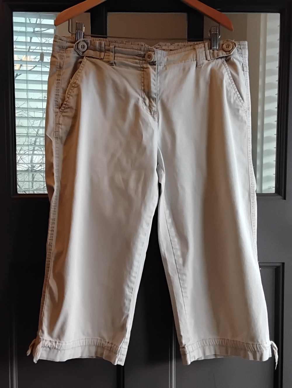 Style & Co Women’s Petite Beige Cropped Capri Pants 12P